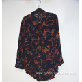 Polyester Digital Print Floral Ladies' Summer Chiffon Shirts